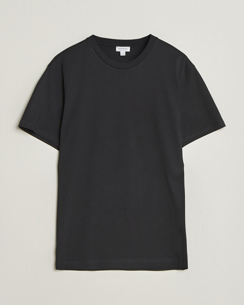 Sunspel Riviera Midweight T-Shirt Black – Svart