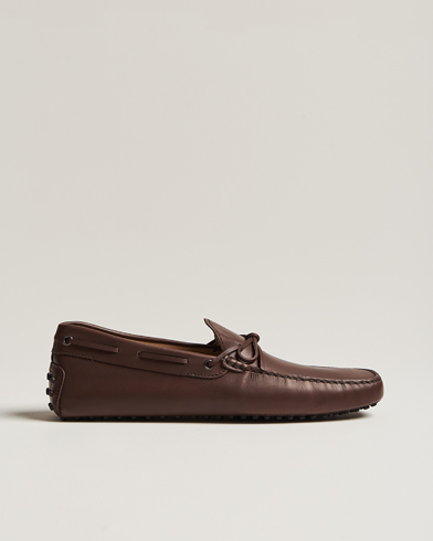 Herre | Tod's | Tod's | Lacetto Gommino Carshoe Dark Brown Calf