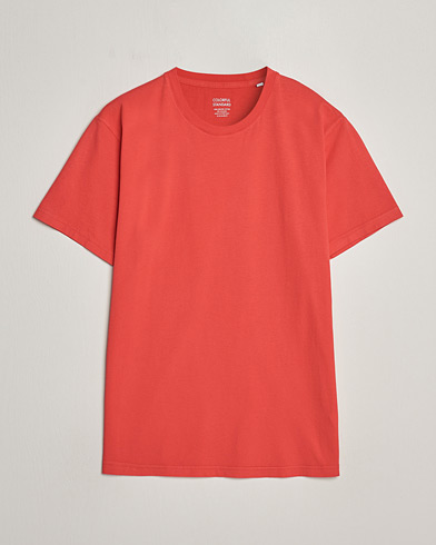 Herre | T-Shirts | Colorful Standard | Classic Organic T-Shirt Red Tangerine