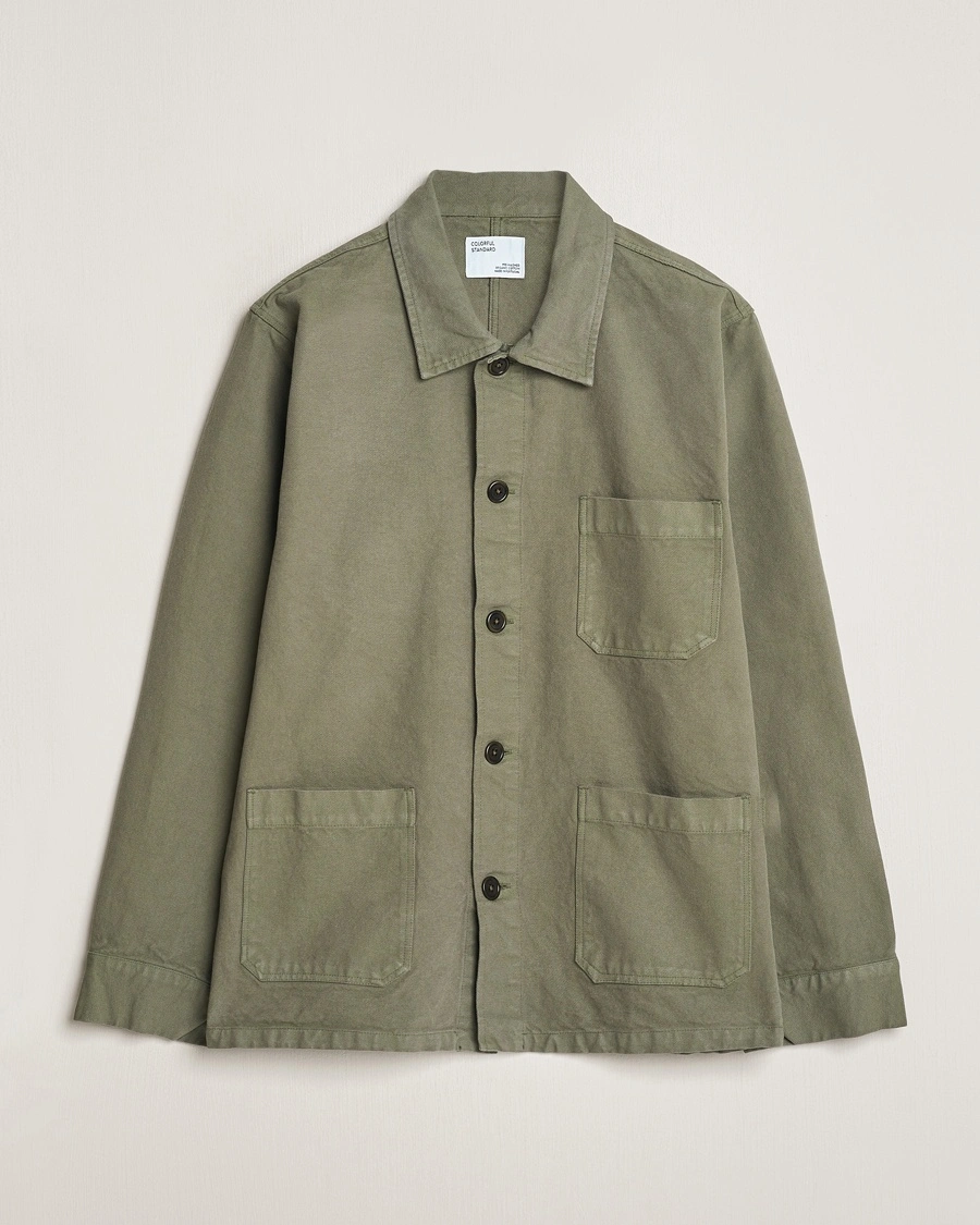 Herre | Overshirts | Colorful Standard | Organic Workwear Jacket Dusty Olive