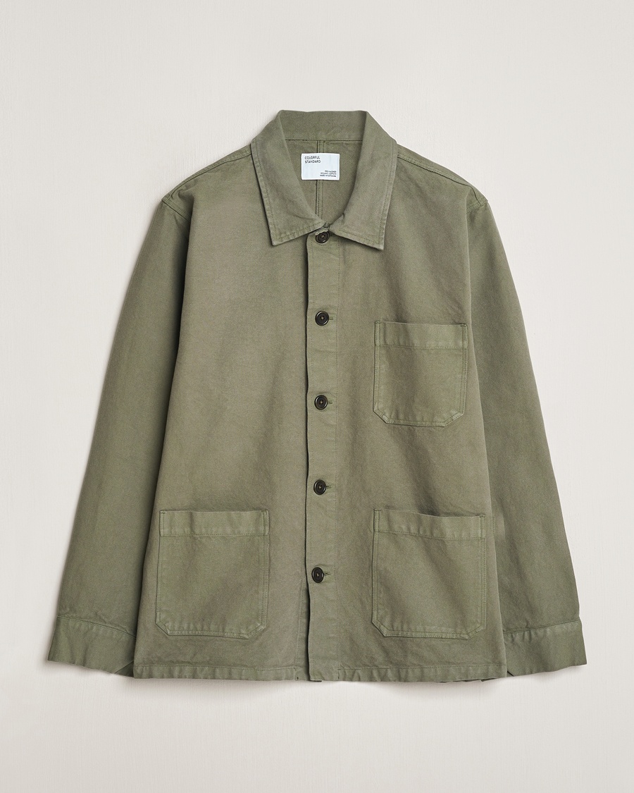 Colorful Standard Organic Workwear Jacket Dusty Olive – Grønn
