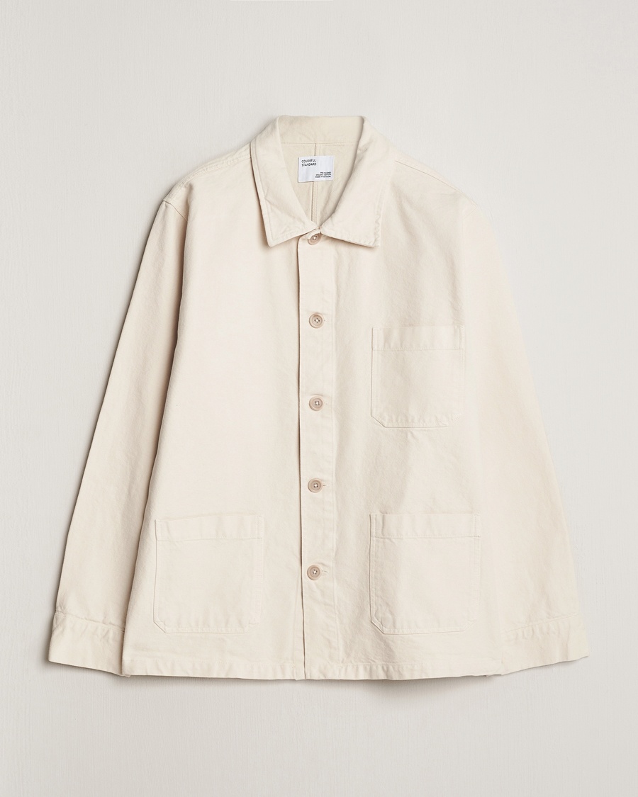 Colorful Standard Organic Workwear Jacket Ivory White – Hvit