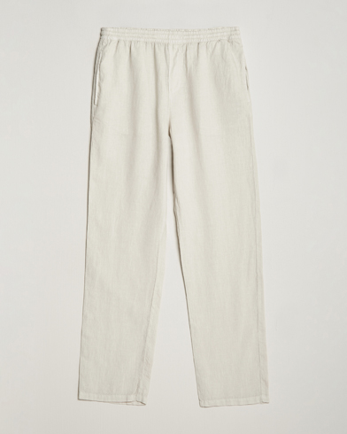 Herre |  | Aspesi | Ventura Drawstring Linen Pants Light Beige