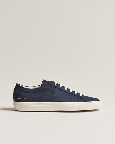 Herre | Common Projects | Common Projects | Original Achilles Pebbled Nubuck Sneaker Navy