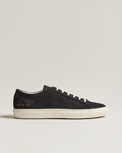 Herre | Common Projects | Common Projects | Original Achilles Pebbled Nubuck Sneaker Black