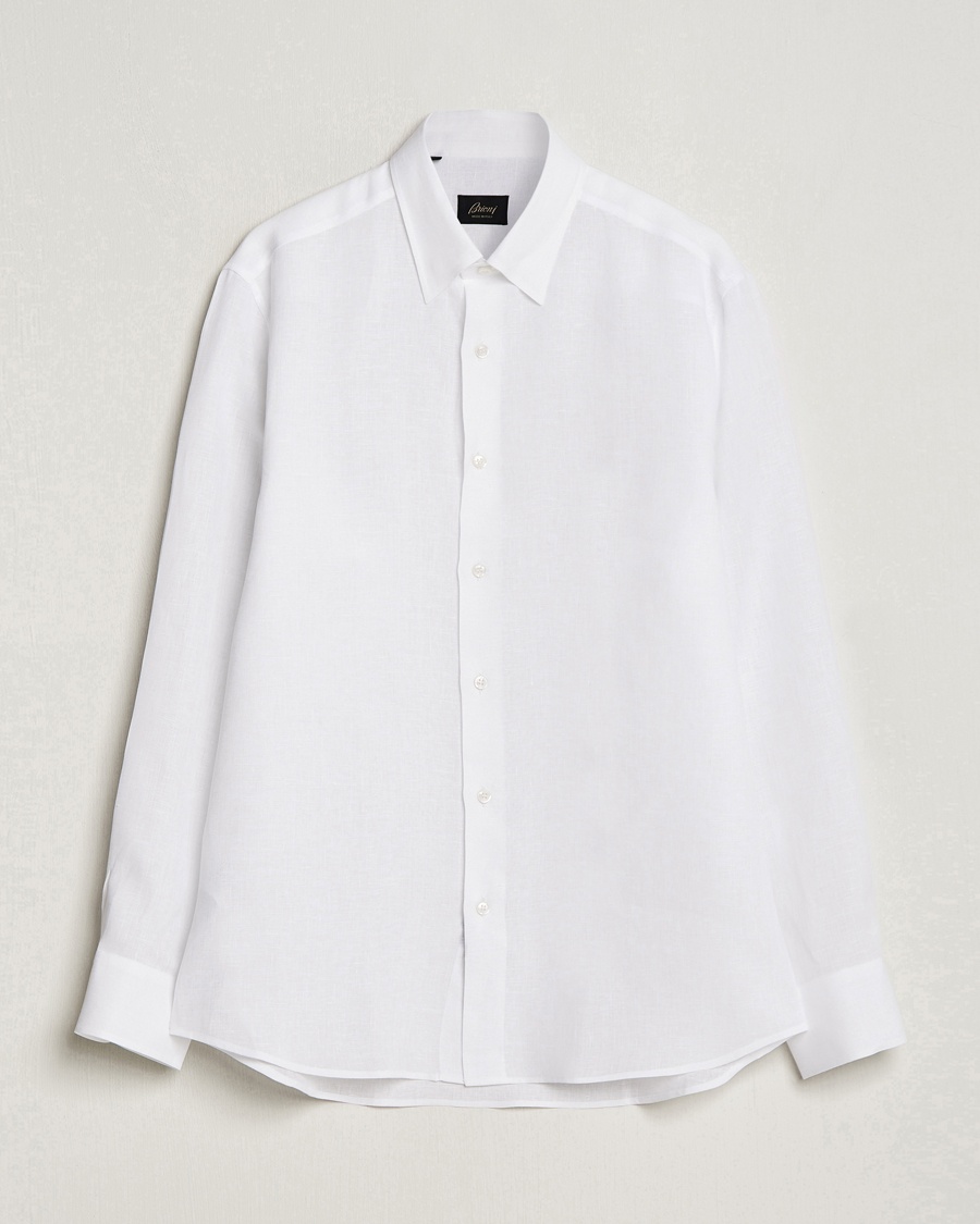Brioni Linen Sport Shirt White – Hvit