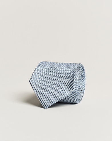 Herre |  | Brioni | Structured Silk Tie Light Blue