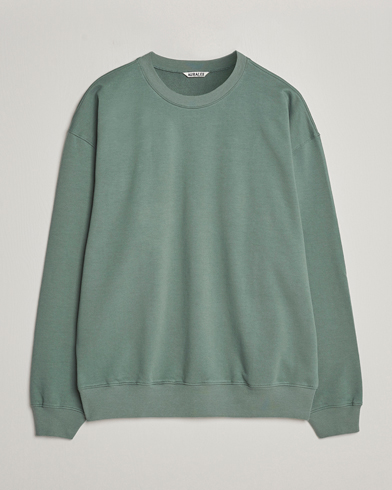Herre |  | Auralee | Super High Gauze Sweatshirt Dustry Green