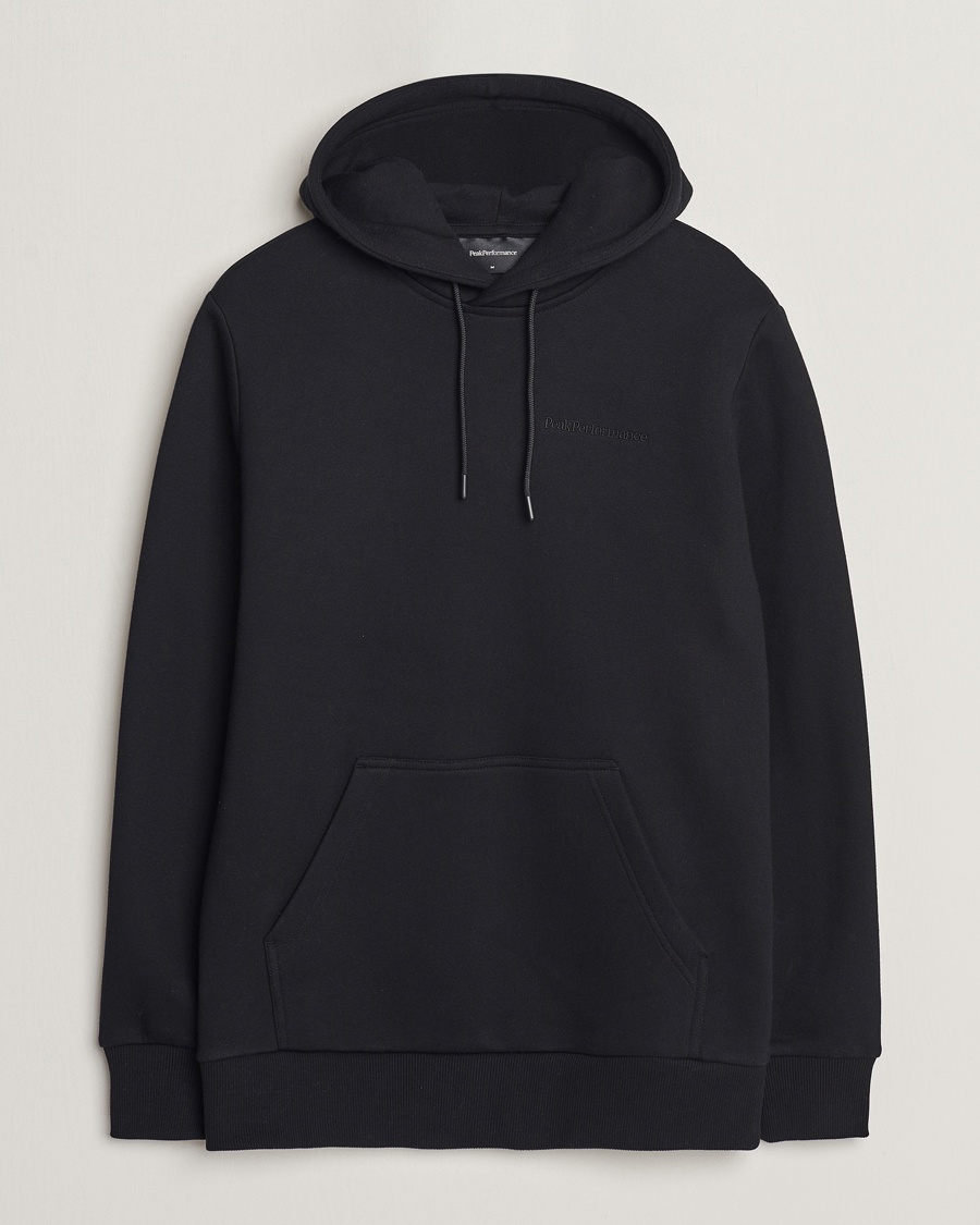 Peak Performance Original Logo Hoodie Black – Svart