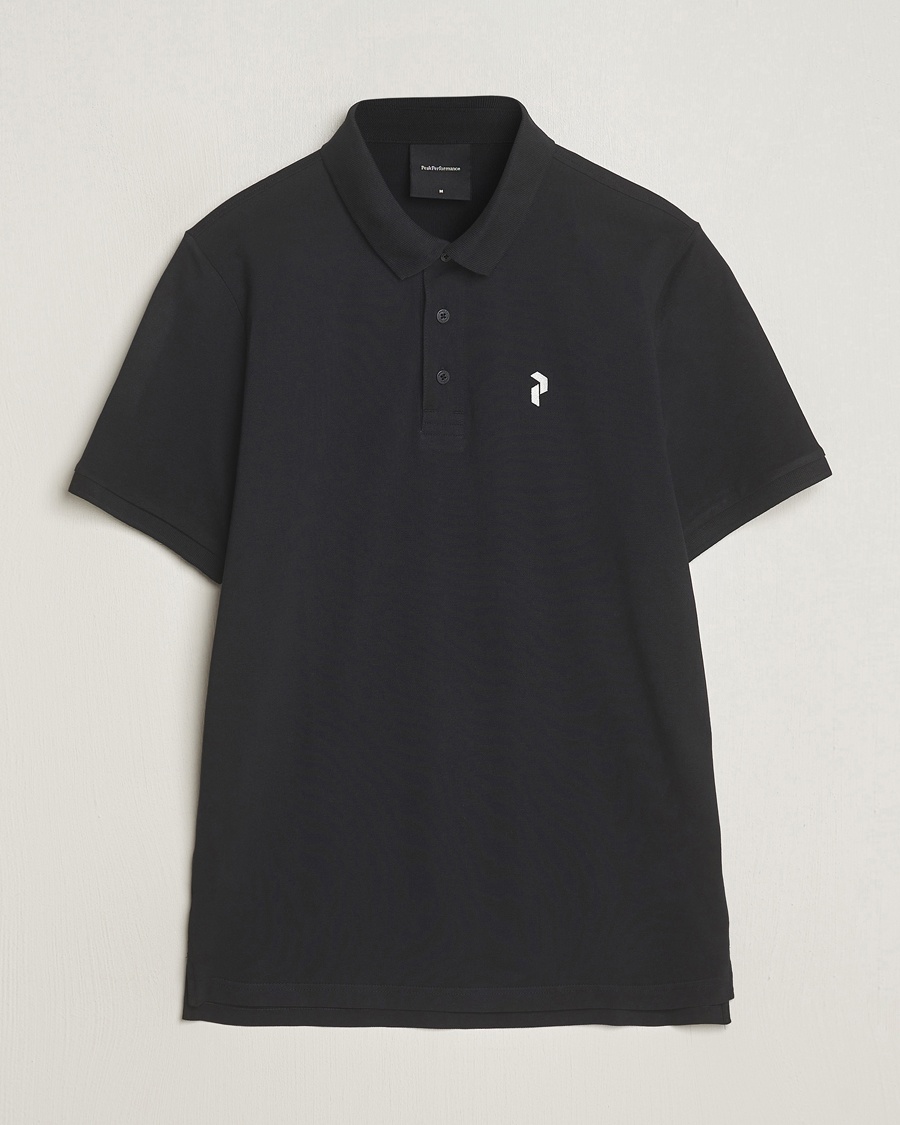 Peak Performance Classic Cotton Polo Black – Svart
