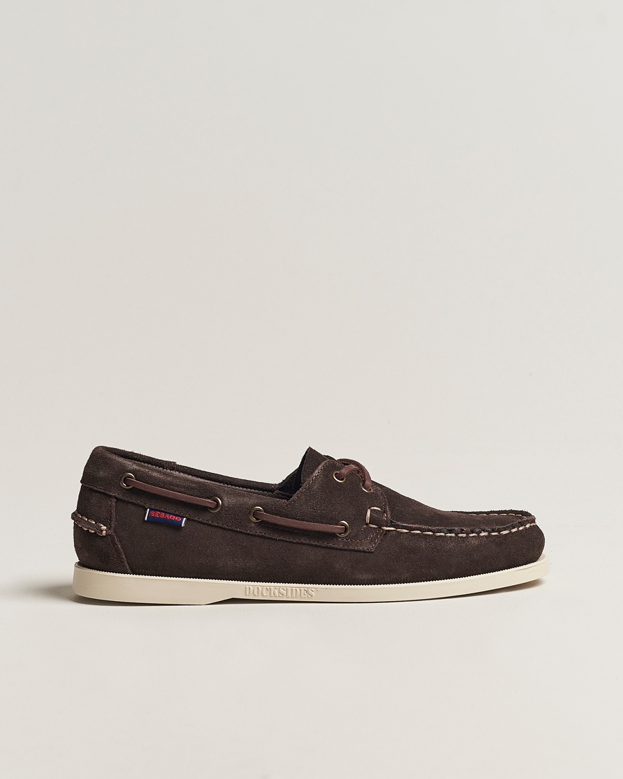 Sebago Docksides Suede Boat Shoe Moka Brown – Brun