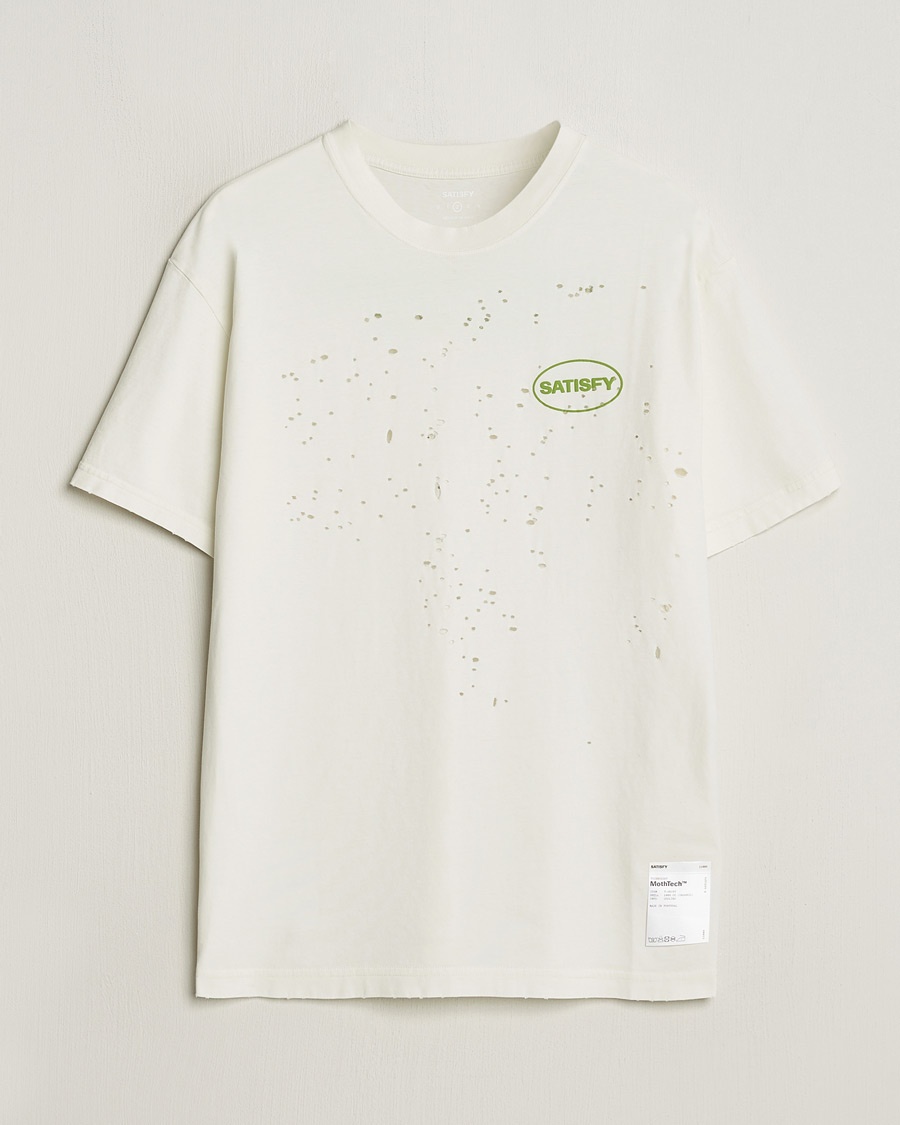 Herre | Active | Satisfy | MothTech T-Shirt Off White