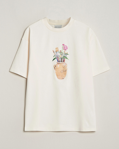 Herre | Kortermede t-shirts | Drôle de Monsieur | Pinceaux T-Shirt Cream