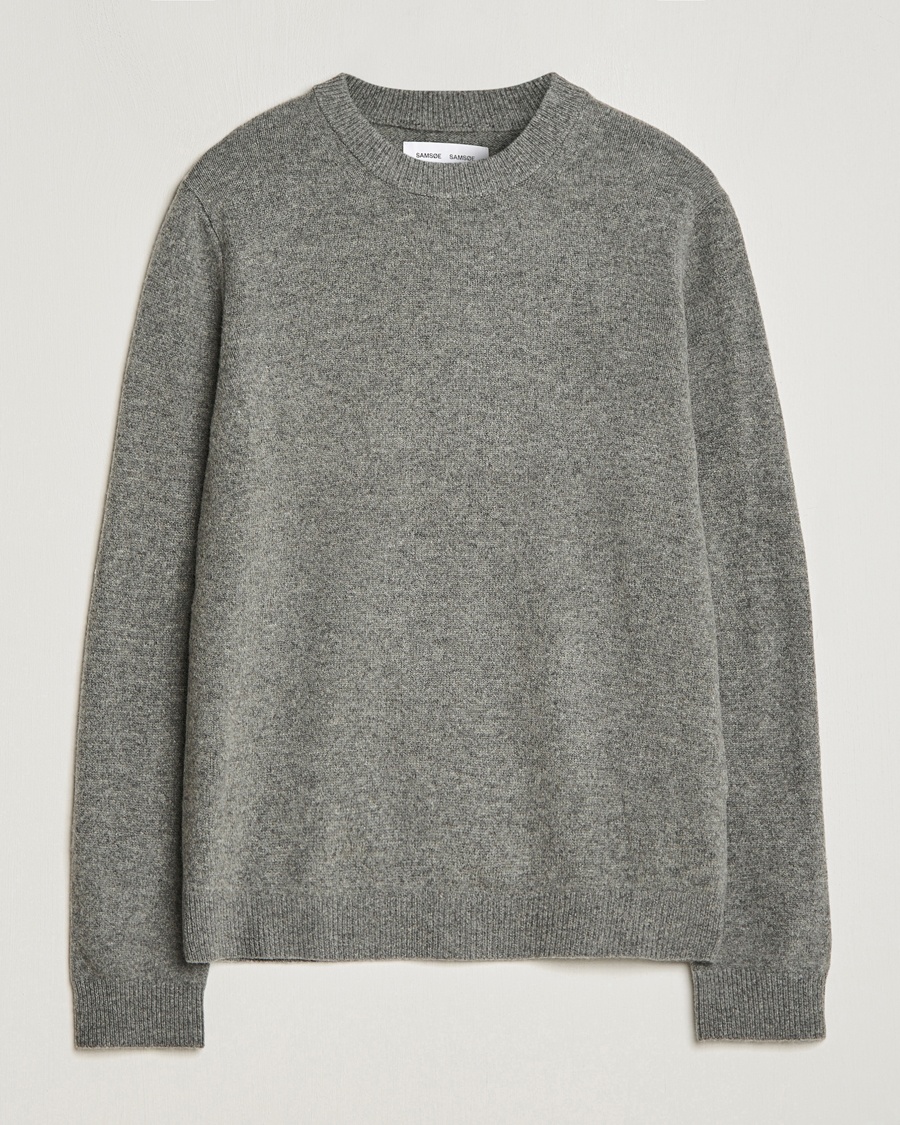 Herre | | Samsøe Samsøe | Isak Crew Neck Dark Grey