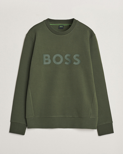 Herre | Klær | BOSS GREEN | Salbo Logo Sweatshirt Open Green