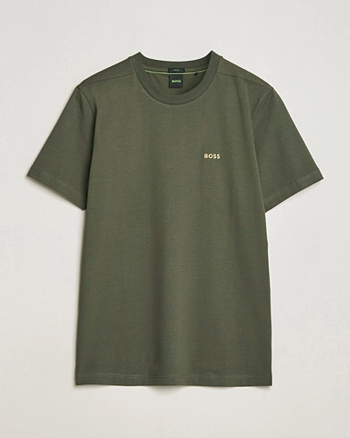 Herre |  | BOSS GREEN | Crew Neck T-Shirt Open Green
