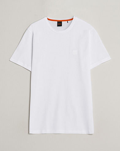 Herre |  | BOSS ORANGE | Tales Logo Crew Neck T-Shirt White