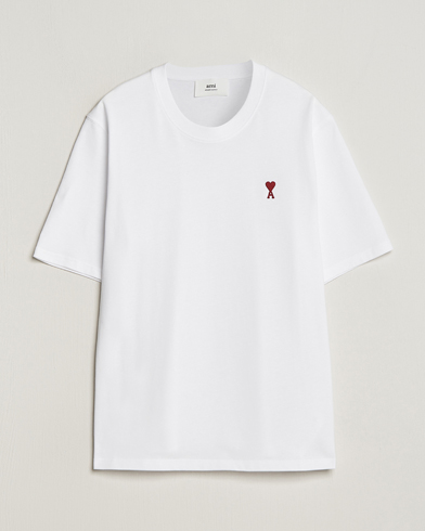 Herre | Kortermede t-shirts | AMI | Heart Logo T-Shirt White