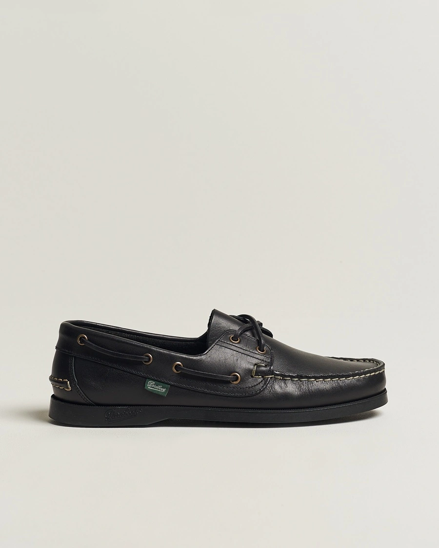Herre | | Paraboot | Barth Boat Shoe Black