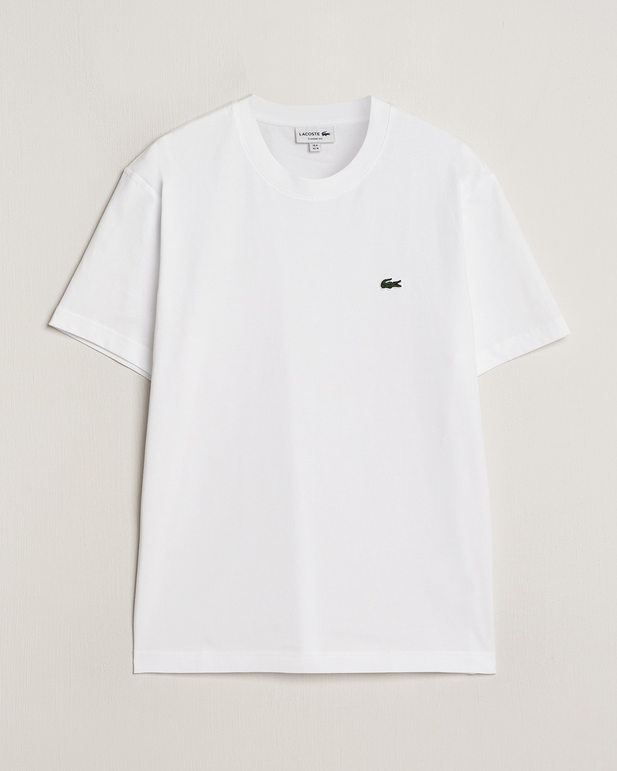 Herre | Hvite t-shirts | Lacoste | Crew Neck T-Shirt White