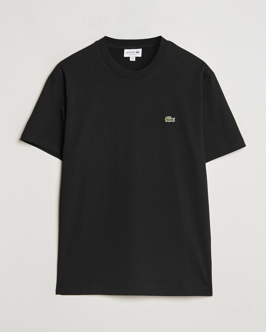 Herre | Svarte t-skjorter | Lacoste | Crew Neck T-Shirt Black