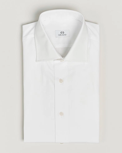 Herre | Nye varemerker | Grigio | Cotton Twill Dress Shirt White