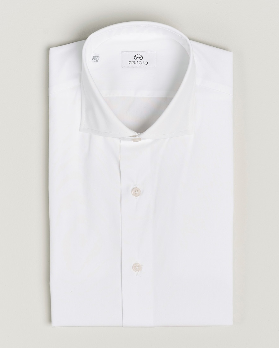 Grigio Comfort Stretch Dress Shirt White – Hvit