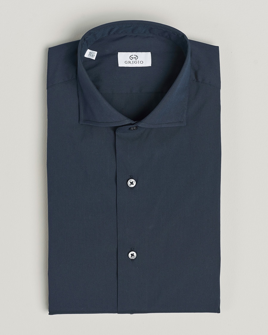 Herre | | Grigio | Comfort Stretch Dress Shirt Navy