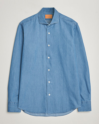 Herre | Skjorter | Grigio | Denim Shirt Medium Blue