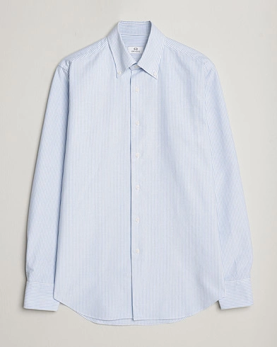 Herre | Nye varemerker | Grigio | Oxford Button Down Shirt Light Blue Stripe