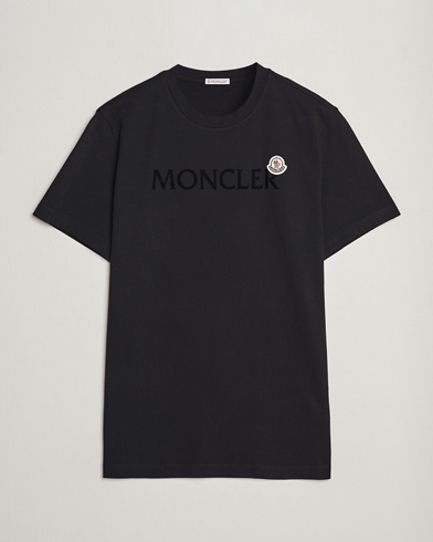 Herre | Kortermede t-shirts | Moncler | Lettering Logo T-Shirt Black