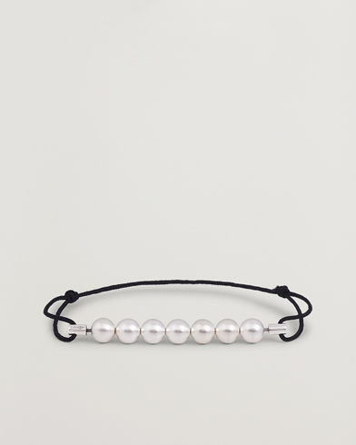 Herre | Armbånd | LE GRAMME | 7 Beads Cord Braclet Sterling Silver 13g