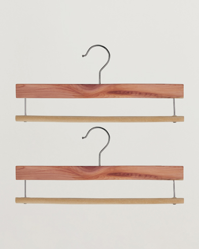 Herre | Care with Carl | Care with Carl | 2-Pack Cedar Wood Trouser Hangers 