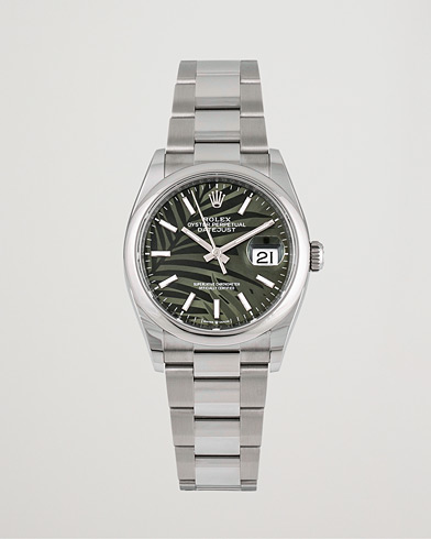 Brukt |  | Rolex Pre-Owned | Datejust Palm Motif 126200 Silver