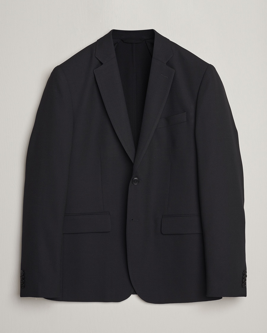 J.Lindeberg Hopper Active Hopsack Blazer Black – Svart
