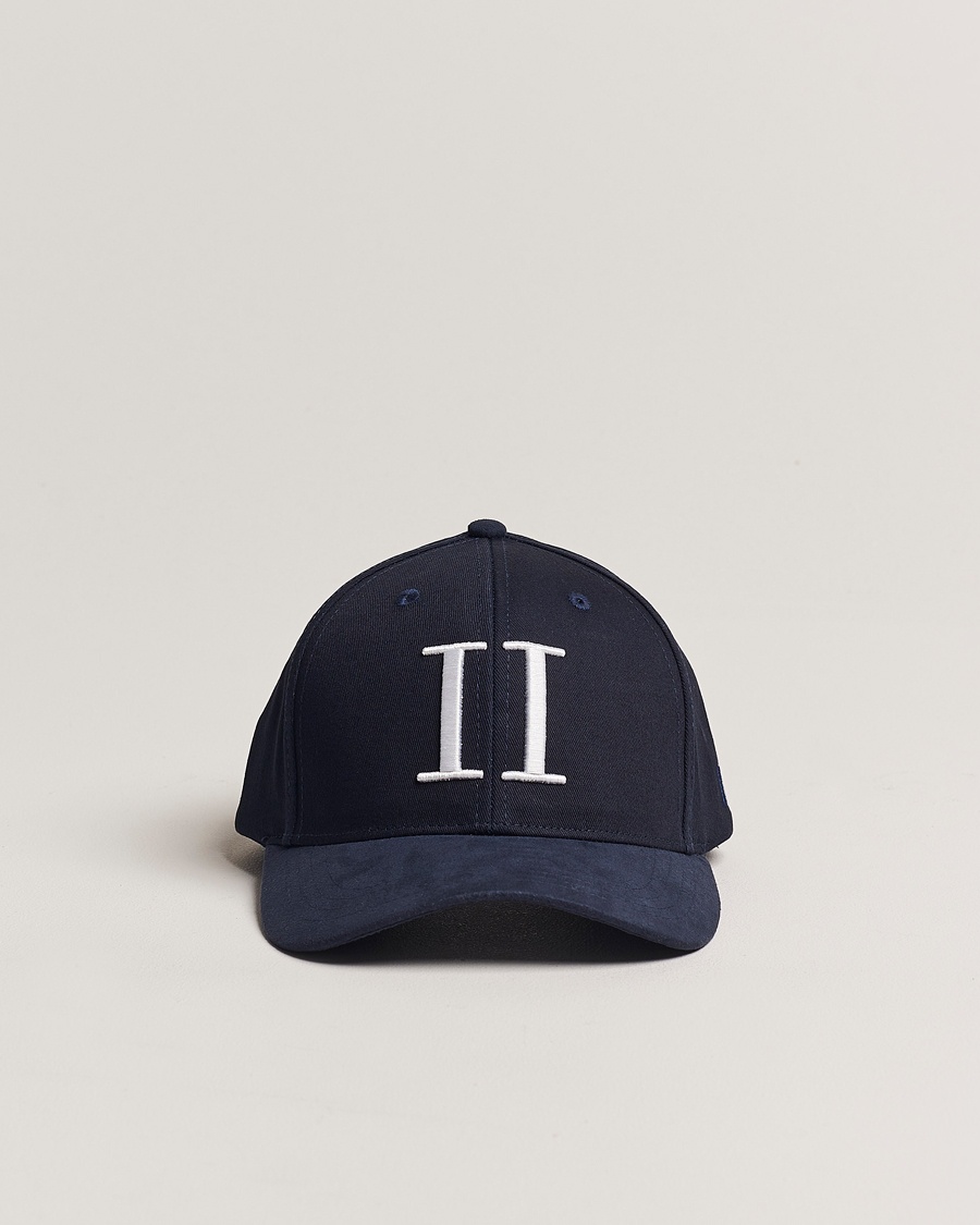 LES DEUX Baseball Cap Suede II Dark Navy – Blå