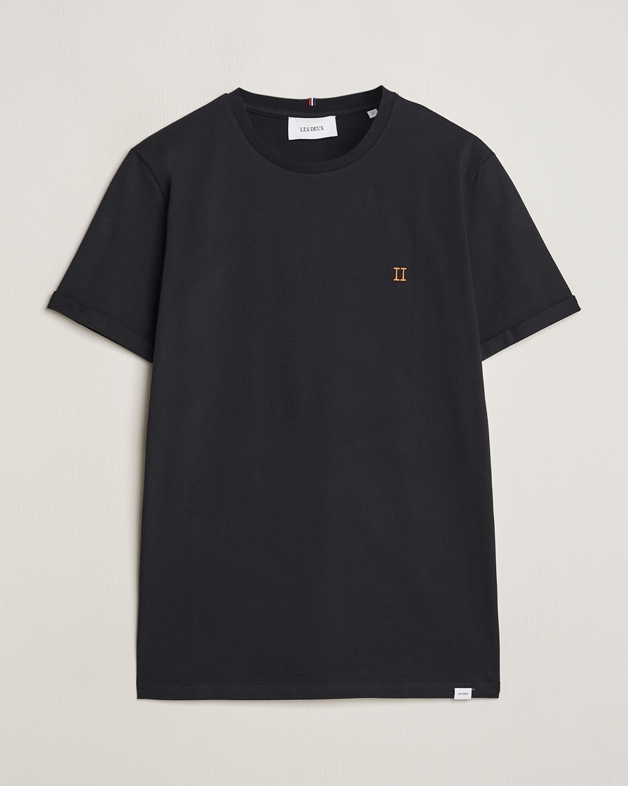 LES DEUX Nørregaard Cotton T-Shirt Black – Svart