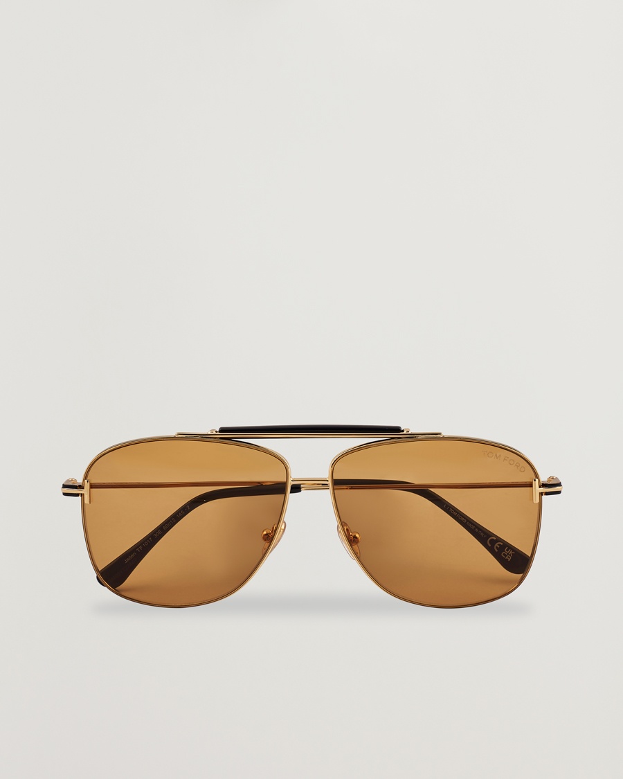 Tom Ford Jaden FT1017 Metal Sunglasses Gold/Brown – Gull