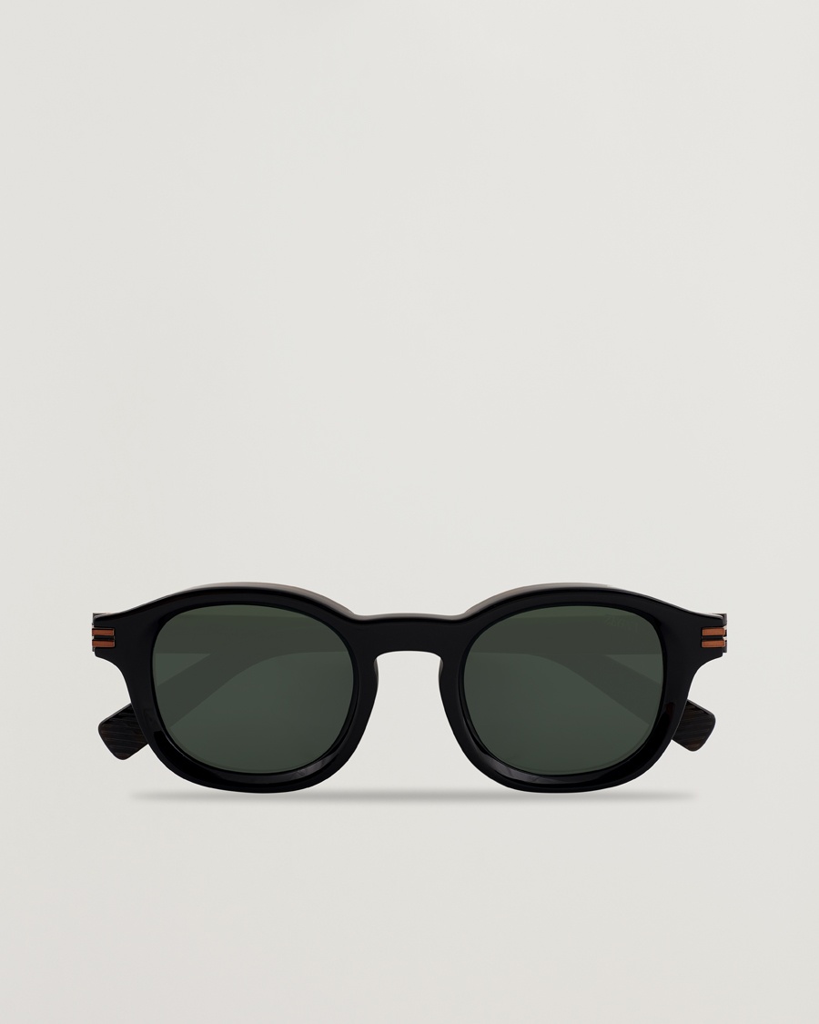 Zegna EZ0229 Sunglasses Black/Green – Svart