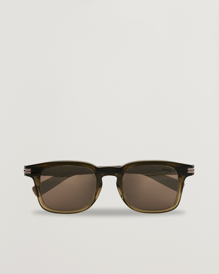 Zegna EZ0230 Sunglasses Dark Green/Roviex – Grønn