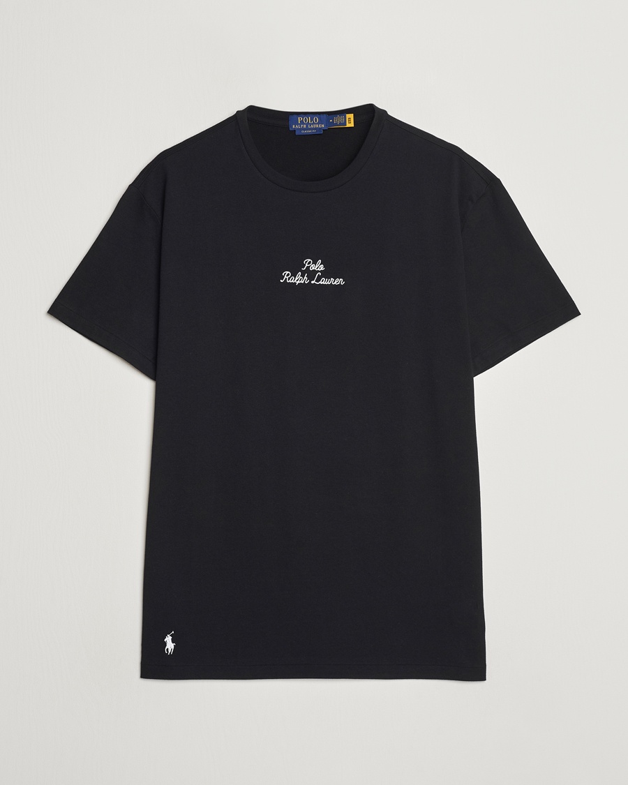 Herre | Tidsbegrenset sesongtilbud | Polo Ralph Lauren | Center Logo Crew Neck T-Shirt Polo Black