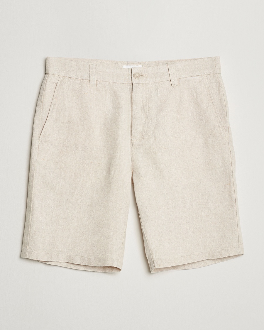 Herre | Business & Beyond - Casual | NN07 | Crown Linen Shorts Oat