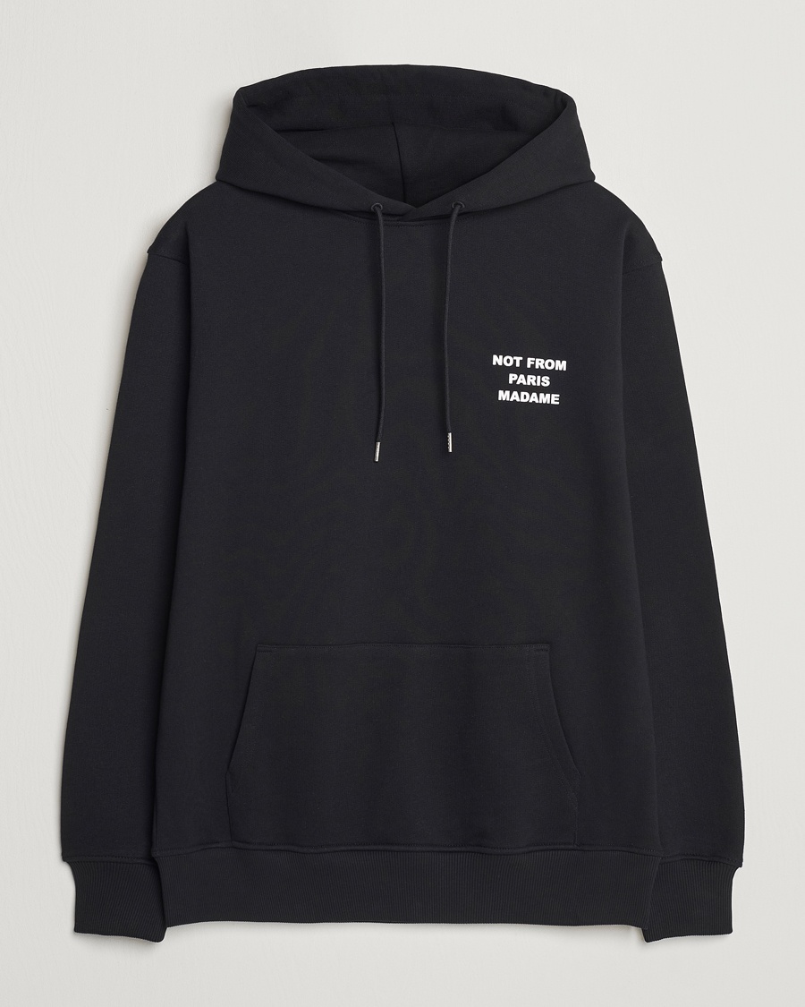 Drôle de Monsieur Slogan Hoodie Black – Svart