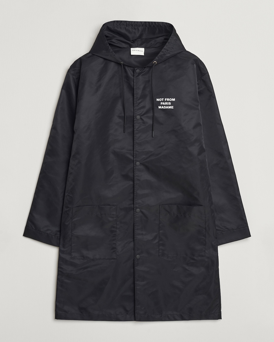  La Parka Slogan Coat Black