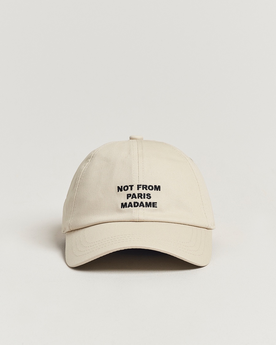 Drôle de Monsieur Slogan Baseball Cap Mastic – Beige
