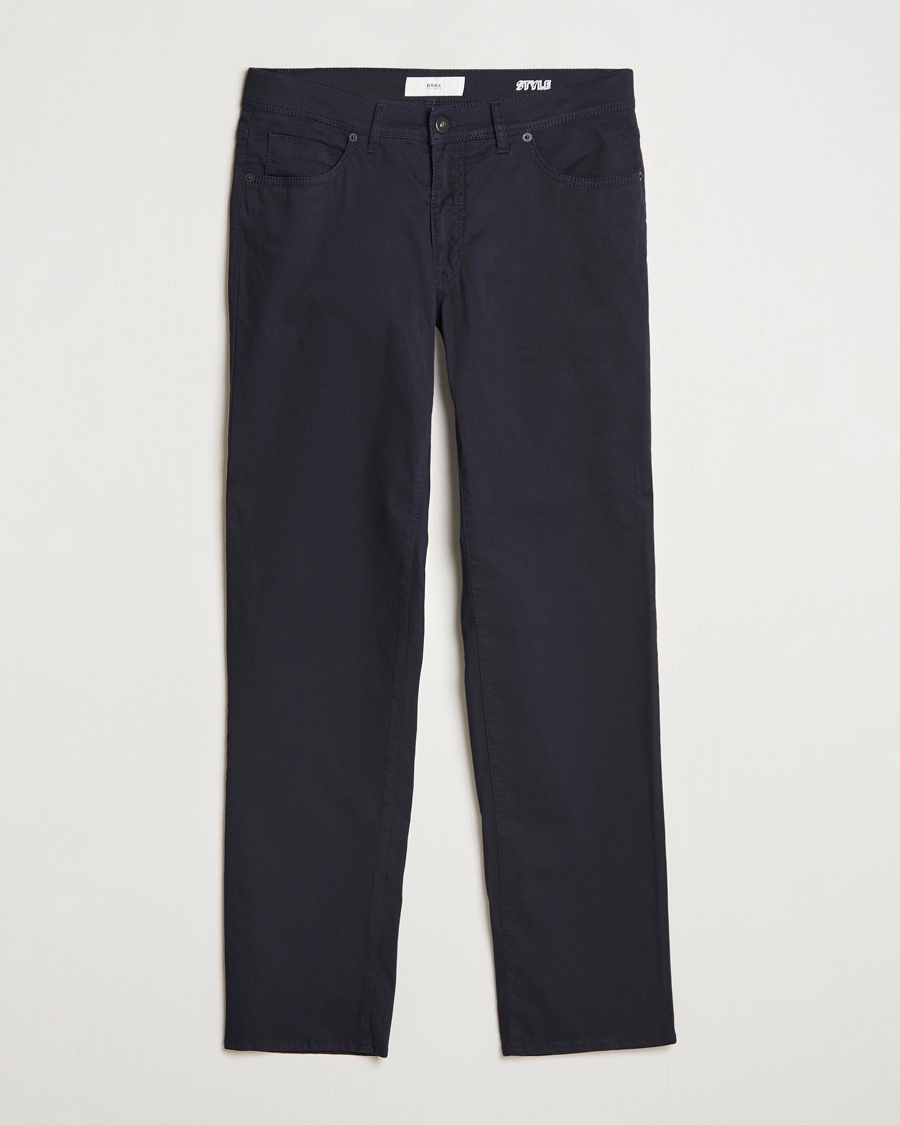 Herre | Bukser | Brax | Cadiz Cotton Satin 5-Pocket Pants Perma Blue