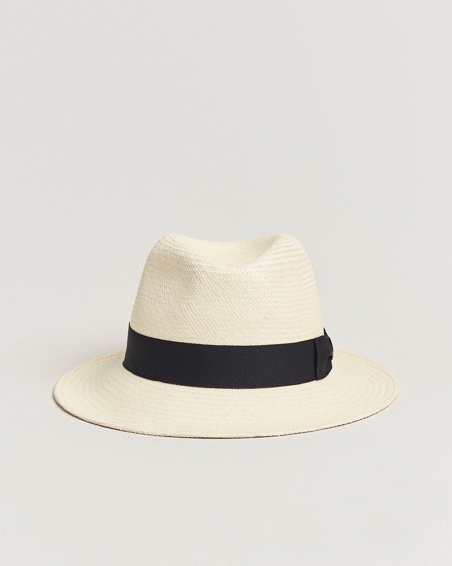 Wigéns Panama Hat White/Black – Hvit
