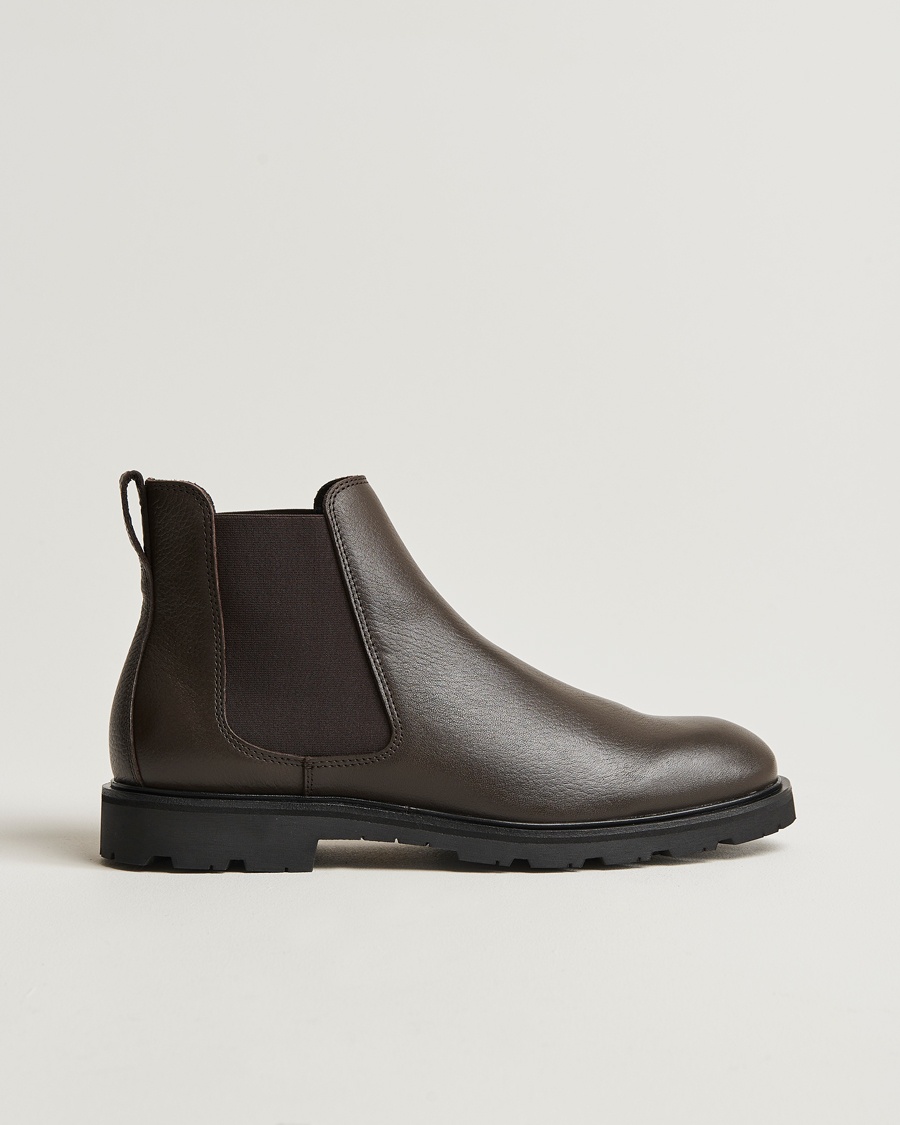 Herre | | UBR | Thunder Chelsea Leather Boot Dark Brown
