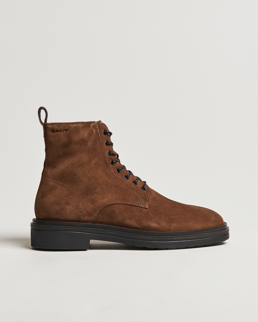 Herre | Snørestøvler | GANT | Boggar Suede Boot Warm Khaki