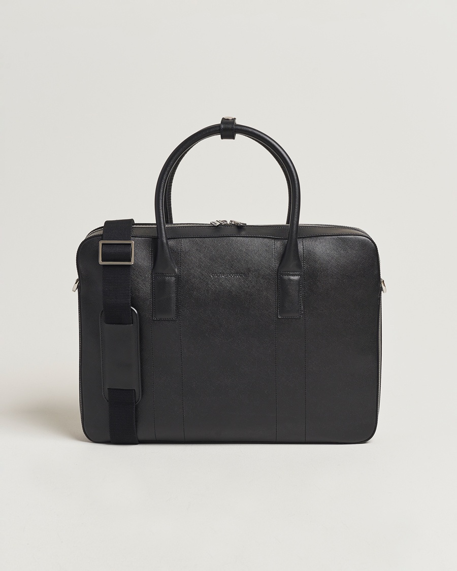 Herre | Dokumentvesker | Oscar Jacobson | Leather Briefcase Black